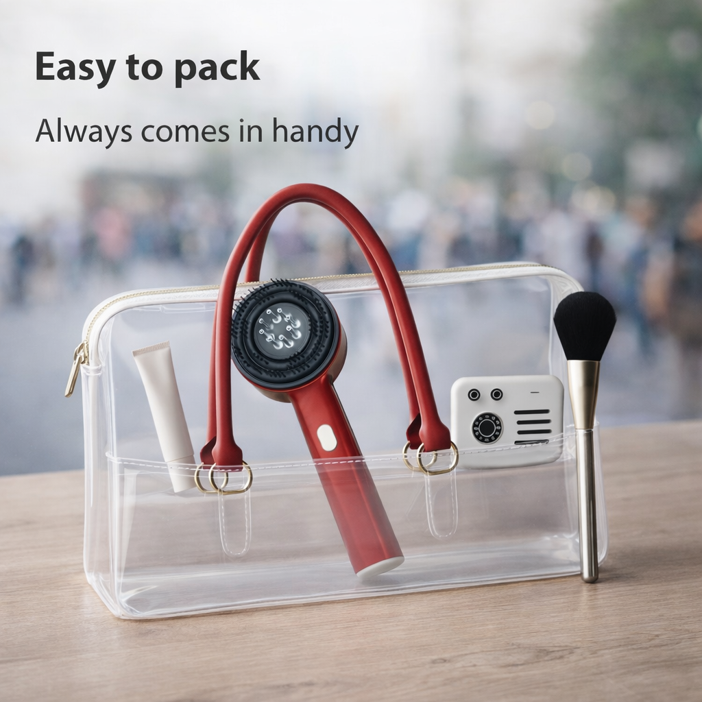 3‑in‑1 Red Light Hair & Scalp Massager for Stronger Hair