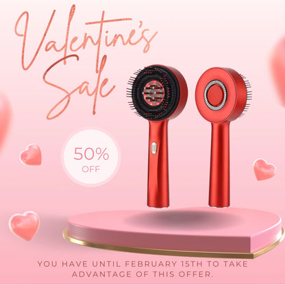 3‑in‑1 Red Light Hair & Scalp Massager for Stronger Hair